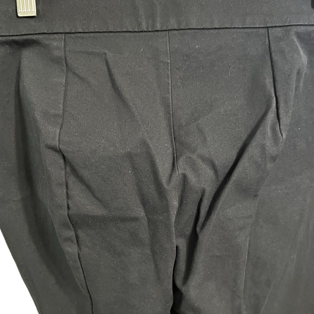 Everlane black size 8 trouser pants pull on side zipper skinny - Picture 4 of 8
